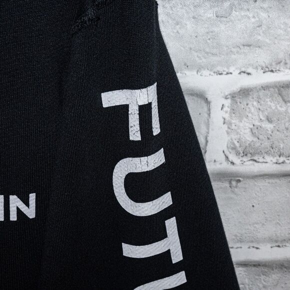 SPRWMN FUTURE FEMME Women's Terry Hoodie Sweatshirt in Black - Picture 8 of 10